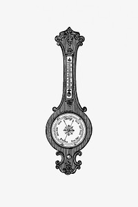 Drawing of a barometer