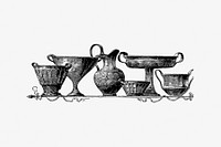 Traditional potteries from Nimrod In The North, Or Hunting And Fishing Adventures In The Artic Regions published by <a href="https://www.rawpixel.com/search/Cassell%20%26%20Co?sort=curated&amp;page=1">Cassell &amp; Co</a>. (1885). Original from the British Library. Digitally enhanced by rawpixel.