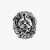 Lion head from Patrician And Lviv Burghers In The 16th Century. i. XVII. Age... Second Edition published by We Lwowie (1892). Original from the British Library. Digitally enhanced by rawpixel.