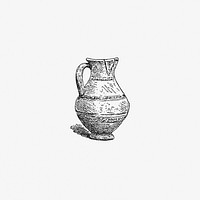 Antique pottery from Angouleme, History, Institutions And Monuments. L.P (1885). Original from the British Library. Digitally enhanced by rawpixel.
