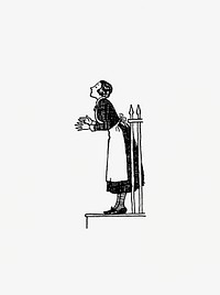 Retro housewife from Laughing Ann, And Other Poems illustrated by <a href="https://www.rawpixel.com/search/George%20Morrow?sort=curated&amp;page=1">George Morrow</a> (1925). Original from the British Library. Digitally enhanced by rawpixel.