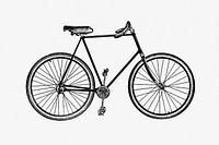 Vintage Victorian style bicycle engraving