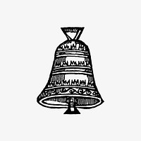 Vintage Victorian style bell engraving