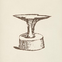 Fountain icon from L&#39;ornement Polychrome (1888) by <a href="https://www.rawpixel.com/search/Albert%20Racinet?&amp;page=1">Albert Racinet </a>(1825&ndash;1893). Digitally enhanced from our own original 1888 edition.