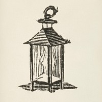 Lamp icon from L&#39;ornement Polychrome (1888) by <a href="https://www.rawpixel.com/search/Albert%20Racinet?&amp;page=1">Albert Racinet</a> (1825&ndash;1893). Digitally enhanced from our own original 1888 edition.