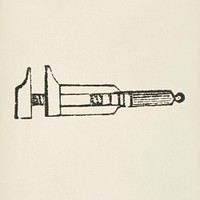 Tool icon from L&#39;ornement Polychrome (1888) by <a href="https://www.rawpixel.com/search/Albert%20Racinet?&amp;page=1">Albert Racinet</a> (1825&ndash;1893). Digitally enhanced from our own original 1888 edition.