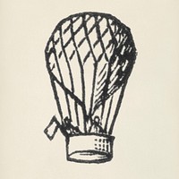 Balloon icon from L&#39;ornement Polychrome (1888) by <a href="https://www.rawpixel.com/search/Albert%20Racinet?&amp;page=1">Albert Racinet </a>(1825&ndash;1893). Digitally enhanced from our own original 1888 edition.