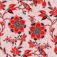 Floral red vintage style background vector
