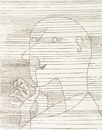 Old Man Counting on his Fingers (1929) by Paul Klee. Original from Finnish National Gallery. Digitally enhanced by rawpixel.