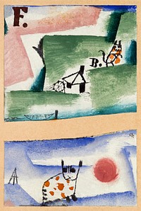 Tomcat&#39;s Turf (1919) by <a href="https://www.rawpixel.com/search/paul%20klee?sort=curated&amp;page=1&amp;topic_group=_my_topics">Paul Klee</a>. Original from The MET Museum. Digitally enhanced by rawpixel.