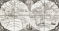 Grand voyages, Part VIII title page from Grand voyages (1596) by <a href="https://www.rawpixel.com/search/Theodor%20de%20Bry?sort=curated&amp;rating_filter=all&amp;mode=shop&amp;page=1">Theodor de Bry</a> (1528-1598). Original from The New York Public Library. Digitally enhanced by rawpixel.