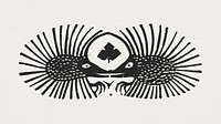 Vintage hedgehogs animal print, remixed from artworks by Gerrit Willem Dijsselhof