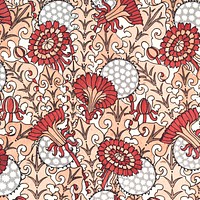 Art nouveau dandelion flower pattern design resource