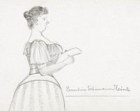 Opera singer Ernestine Schumann-Heink (1894) by <a href="https://www.rawpixel.com/search/Julie%20de%20Graag?sort=curated&amp;page=1">Julie de Graag</a> (1877-1924). Original from The Rijksmuseum. Digitally enhanced by rawpixel