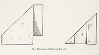 The Folding of Collecting Papers.  Digitally enhanced from our own publication of Moths and butterflies of the United States (1900) by Sherman F. Denton (1856-1937).