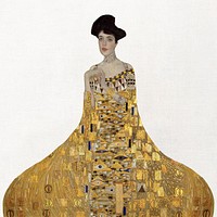 Gustav Klimt's Portrait of Adele Bloch-Bauer illustration, art nouveau artwork, remastered by rawpixel