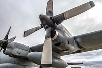NASA&rsquo;s C130 Hercules is a four-engine turboprop. This particular plane was built in 1966, but has been extensively retrofitted for scientific use. Original from NASA. Digitally enhanced by rawpixel.