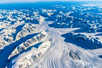 NASA&rsquo;s Operation IceBridge Completes Twin Polar Campaigns. Heimdal Glacier in southern Greenland. Original from NASA. Digitally enhanced by rawpixel.