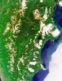 Kamchatka Peninsula, Russia. Original from NASA. Digitally enhanced by rawpixel.