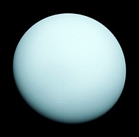 This is an image of the planet Uranus taken by the spacecraft Voyager 2 in 1986. Original from NASA. Digitally enhanced by rawpixel.