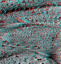 Stereoscopic 3D view of the Martian surface. 3D glasses are necessary. Original from NASA. Digitally enhanced by rawpixel.