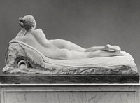 Reclining Naiad (1819–1824) by Antonio Canova. Original from The MET museum. Digitally enhanced by rawpixel.