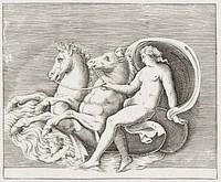 Female Nude with Two Seahorses (1599&ndash;1622) by Anonymous. Original from The MET museum. Digitally enhanced by rawpixel.