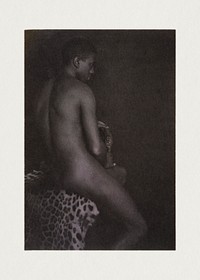 Nude photography of naked woman: Nude youth on leopard skin (1897) by Fred Holland. Original from Library of Congress. Digitally enhanced by rawpixel.