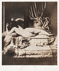 Nude photography of naked woman (1852). Original from The MET Museum. Digitally enhanced by rawpixel.