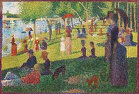 Study For a Sunday on La Grande Jatte (1884) by <a href="https://www.rawpixel.com/search/Georges%20Seurat?sort=curated&amp;type=all&amp;page=1">Georges Seurat</a>. Original from The MET Museum. Digitally enhanced by rawpixel.