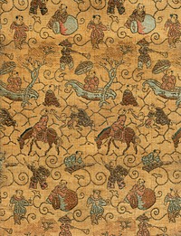 Album of Japanese Textile Samples during the 16th&ndash;17th century. Original from The Cleveland Museum of Art. Digitally enhanced by rawpixel.