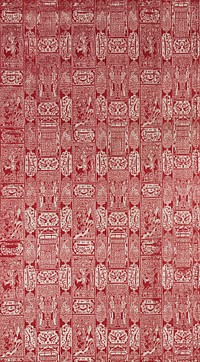 Textile Depicting a Scene from Nizama's Khamsa during the 16th–17th century. Original from The MET Museum. Digitally enhanced by rawpixel.