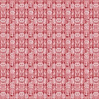 Vintage psd red textile pattern background, featuring public domain artworks