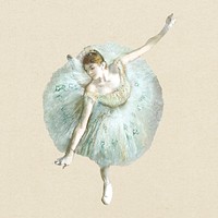 Psd ballerina, remixed from the artworks of the famous French artist Edgar Degas.