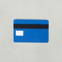 Paper craft design of credit card icon