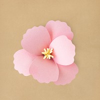 Pink flower paper craft