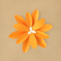 Orang flower paper craft