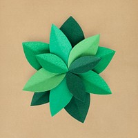 3D paper craft of leaves