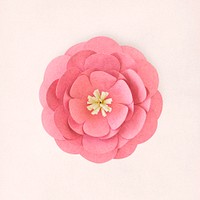 Pink flower paper craft