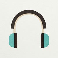 Paper craft of a headphonea