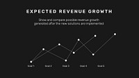 Corporate presentation template, expected revenue growth, professional psd business layout