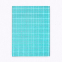 Blue grid patterned paper note template