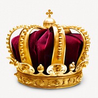 Golden royal crown, accessory, object photo