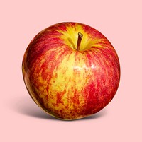 Red apple clipart, fruit design