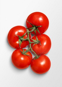Tomato bunch clipart, fresh vegetable psd