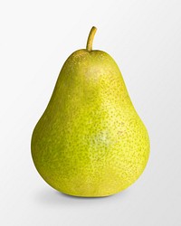 Pear fruit clipart, organic food psd