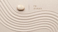 At peace wellness template psd minimal blog banner