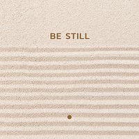 Be still wellness template psd minimal social media post