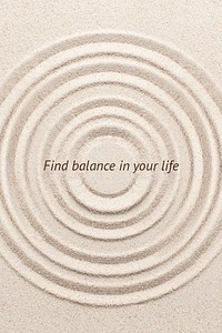 Find balance wellness template psd minimal blog poster