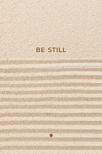 Be still wellness template psd minimal poster